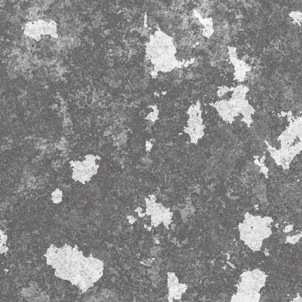 剥落油漆的陈旧灰色混凝土墙，破损的表面纹理。3D渲染插画图片下载
