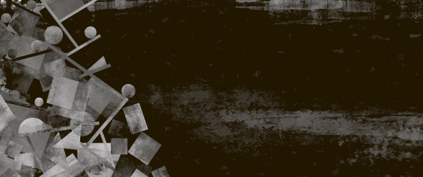 抽象背景。矢量插画，包含水彩飞溅和几何图形。图片下载