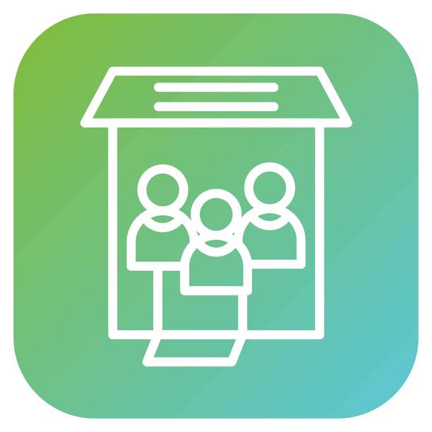 矢量联合办公空间图标风格图片下载