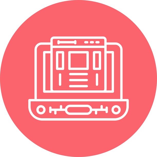 笔记本电脑图标矢量素材图片下载