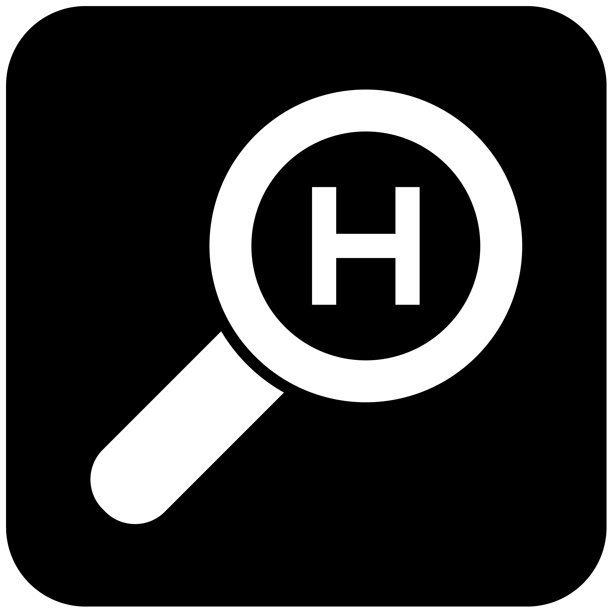 酒店搜索矢量图标设计插画图片下载