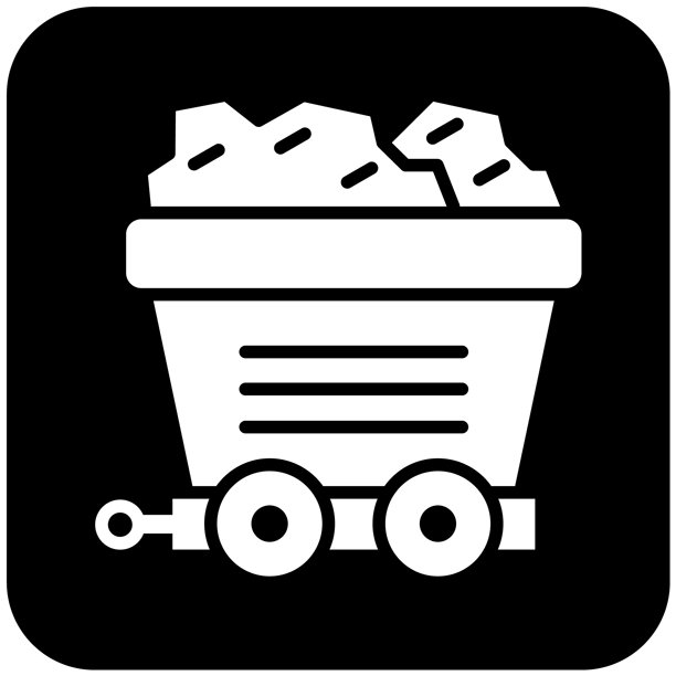 矿车矢量图标设计插画图片下载