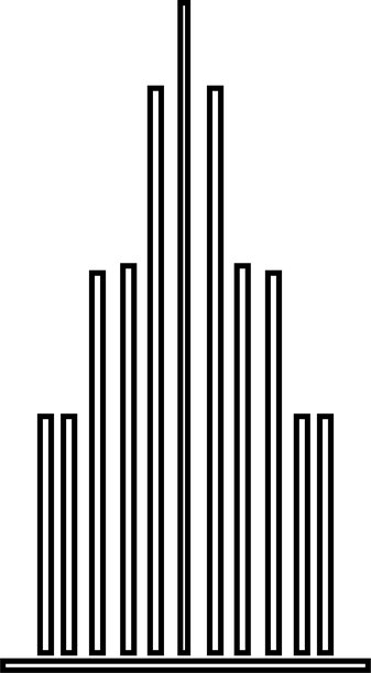 建筑图标，如城市、公寓、住宅、城镇、市、房地产、建筑图标。医院、联排别墅、博物馆。城市建筑、城市摩天大楼、市中心。矢量图图片下载
