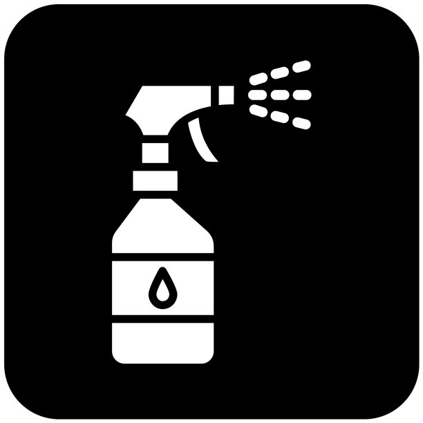 喷雾瓶矢量图标设计插画图片下载