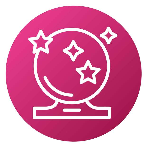 矢量设计水晶仰望星空图标风格图片下载