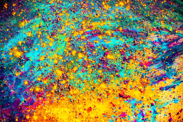 彩色粉末背景用于设计。彩色粉末纹理用于品牌宣传。彩色粉末抽象图案用于广告。彩色粉末飞溅效果用于创意设计。图片下载