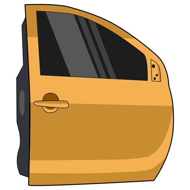 车辆门侧面图插画图片下载