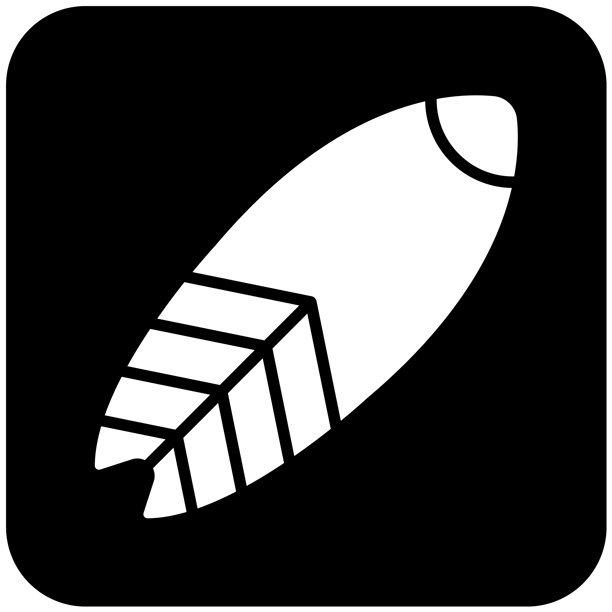 冲浪板矢量图标设计插画图片下载