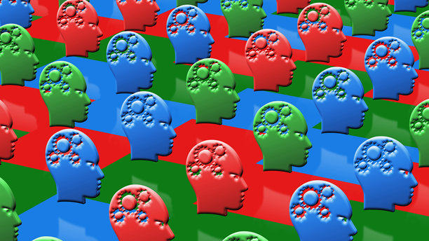 人工智能乘法符号图案三维插画图片下载