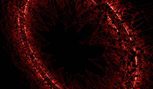 科技环，科幻，抽象背景，3D插画图片下载