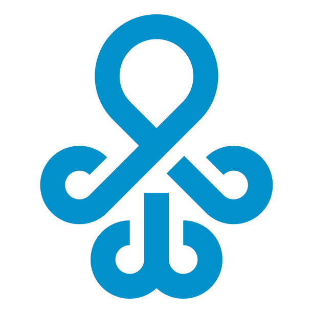 章鱼鱿鱼触手蓝线艺术现代简约创意概念矢量插画设计图片下载