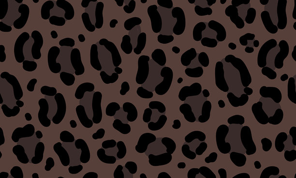 豹纹纹理无缝图案。野生猫科动物深色毛皮纹理背景。动物皮肤表面概念，适用于设计和印刷图片下载