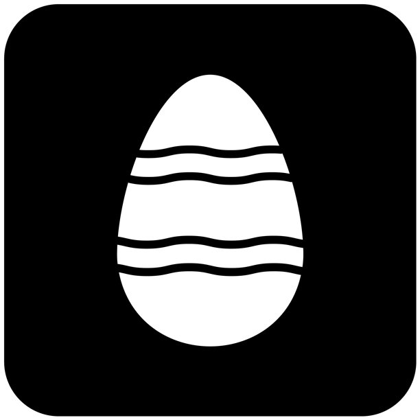 水煮蛋矢量图标设计插画图片下载