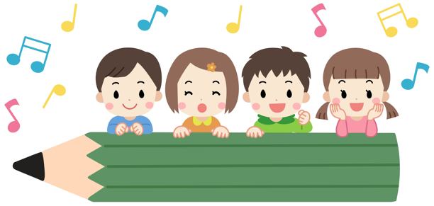 大铅笔画框与儿童插画图片下载