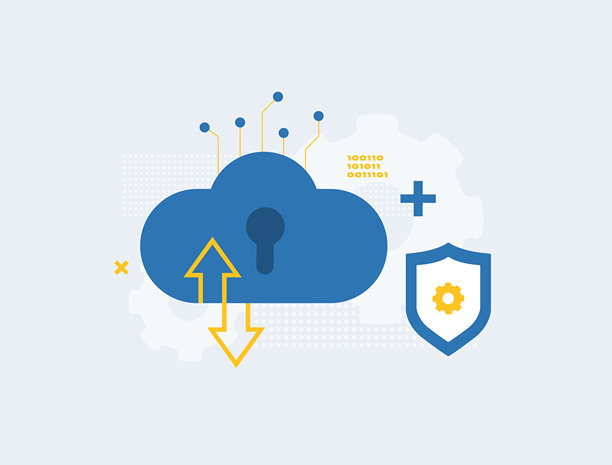 同态加密人工智能概念——无需解密即可在加密数据上进行机器学习。使用同态加密进行加密数据计算的平面设计矢量插画 2026图片下载