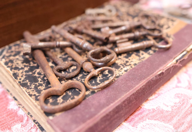 欧洲意大利古董跳蚤市场，复古商品。图片下载