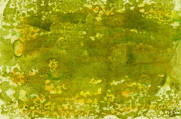 鲜亮的黄绿色手绘水彩背景图片下载