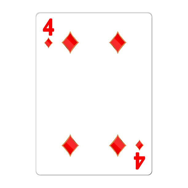 四张钻石扑克牌，带有金色元素。赌场图标。代表不同花色的图示。现代视觉元素的矢量插画，扁平化设计。图片下载