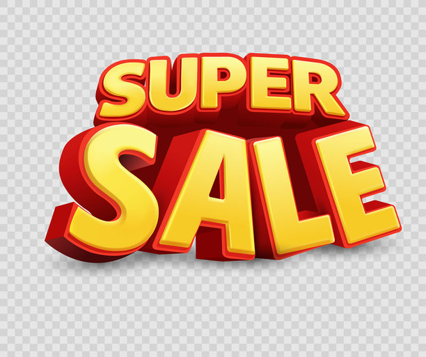 在线购物促销，包含购物车、信用卡、数字支付、返现、折扣和电子商务概念的3D插画图片下载