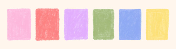 柔和水彩矩形色块集合图片下载