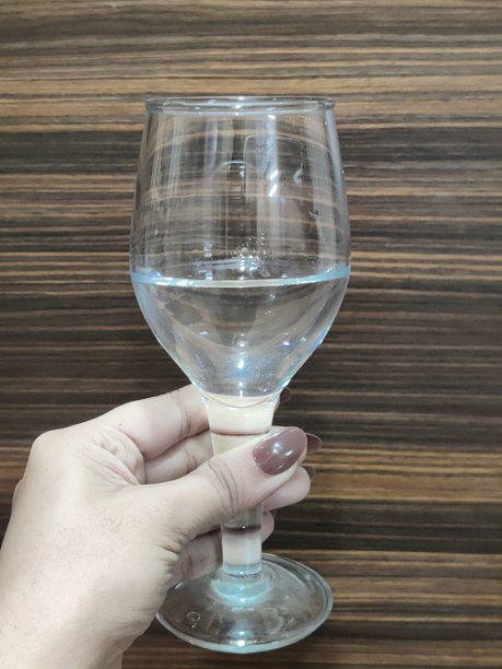 精心修饰的女性双手持有一支酒杯 - 高清图库照片图片下载