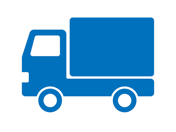 卡车剪影（配送图标）插画图片下载