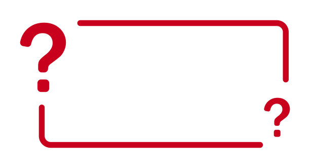 带有空白空间的红色问号边框设计图片下载