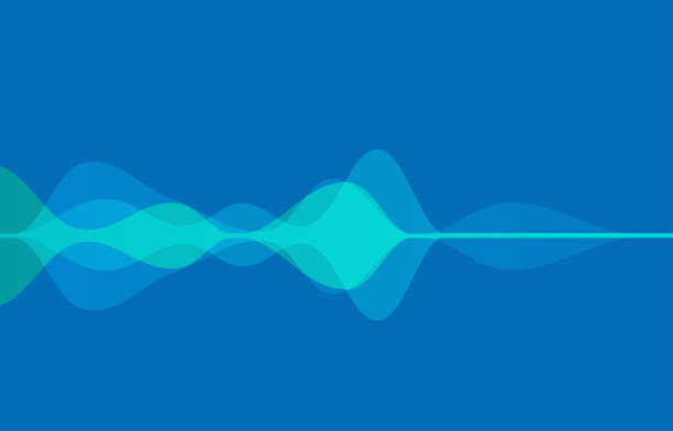 抽象彩色动态声波图案设计素材背景图片下载