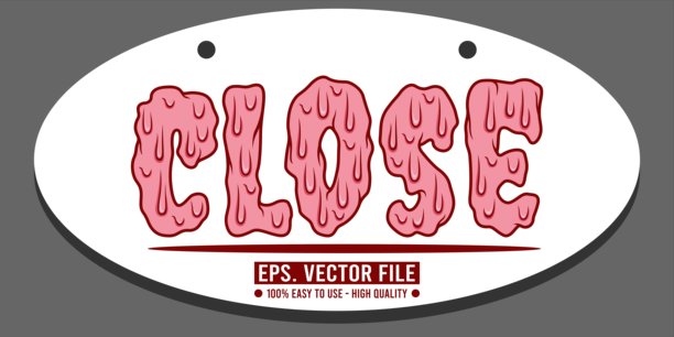 特写文字艺术插画图片下载