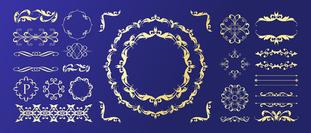 情人节浪漫边框与装饰素材集图片下载