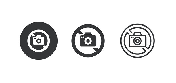 无图片图标。多系列图标。完美像素，在白色背景上隔离。矢量图。图片下载