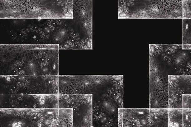 抽象分形的三维插画，富有创意设计图片下载