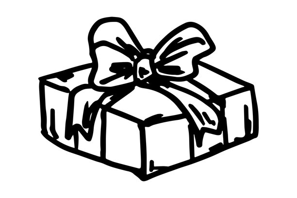 手绘礼物盒丝带插画 生日礼物 圣诞礼物 节日涂鸦 设计、印刷、网页、装饰、贺卡、促销单元素图片下载