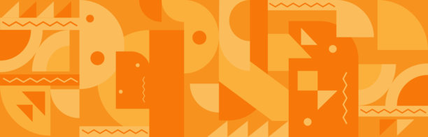 抽象橙色几何背景。现代渐变设计，适用于平面设计、背景、网页设计、海报、横幅、书籍。矢量插画图片下载