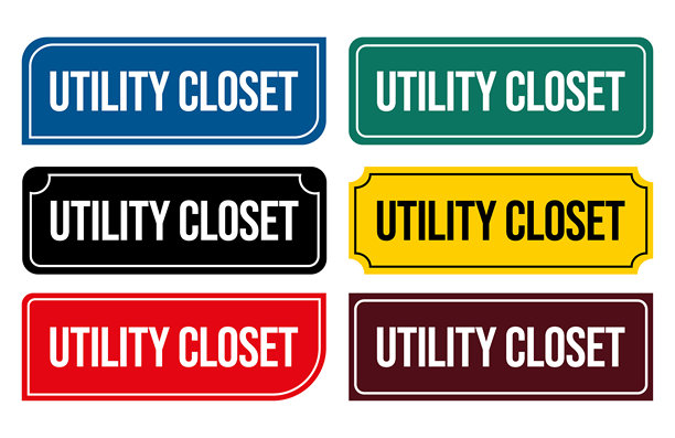 实用壁橱门牌插画 可打印服务壁橱门牌图片下载