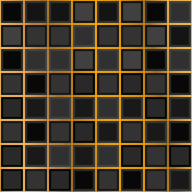 金色与多彩元素构成的几何无缝图案。奢华背景。装饰性马赛克壁纸细节。装饰艺术风格邀请函设计。矢量插画图片下载