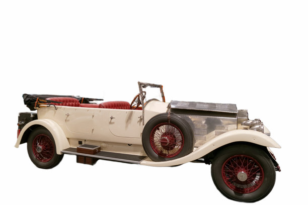 博物馆展出的20世纪20年代经典汽车，工艺精湛，设计复古，引人注目图片下载