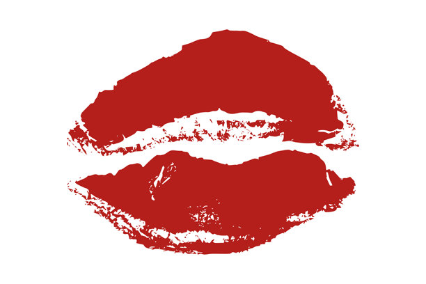 口红吻痕 浪漫唇印 唇印 丰唇 诱惑唇妆 女性嘴唇 爱心符号 美妆时尚海报设计元素 情人节婚礼图片下载