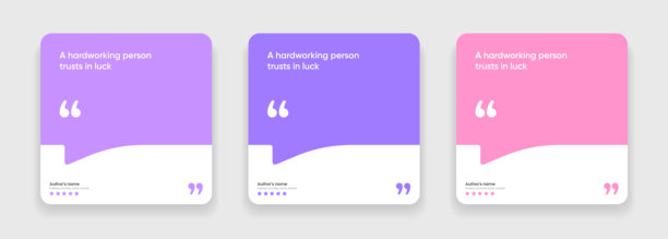 3D气泡推荐横幅、引言、信息图。用于引言的社交媒体帖子模板设计。空白对话气泡、引言气泡和文本框。矢量插画 EPS10。图片下载