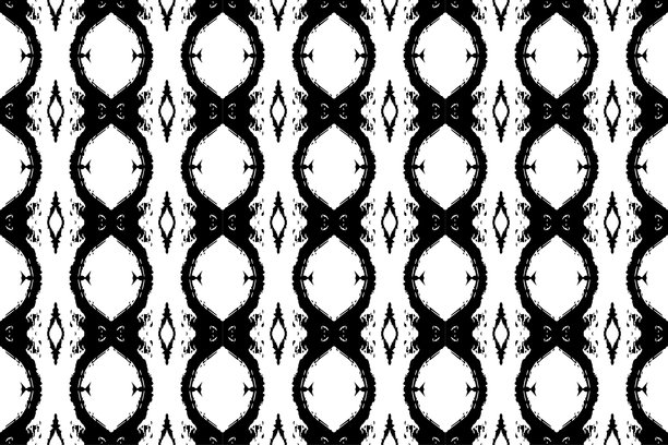 抽象几何无缝图案，本地织物图案，泰式图案，专为墙面装饰、瓷砖、纺织品设计，矢量插画图片下载