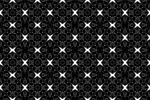 抽象几何无缝图案，本地织物图案，泰式图案，适用于墙面装饰、瓷砖、纺织品，矢量插画图片下载