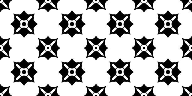 抽象几何无缝图案，局部织物图案，泰式图案，专为墙面装饰、瓷砖、纺织品设计，矢量插画图片下载