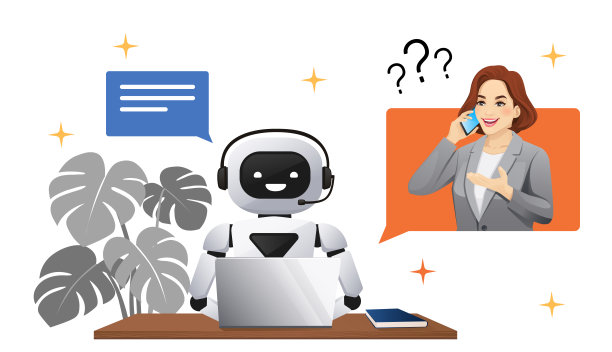 戴着耳机的男人正在与一位打电话的女士交谈图片下载