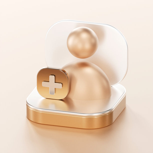 3D插画：一个带有加号图标的用户个人资料，象征着账户创建、用户注册、入门流程、访问管理以及安全系统中的数字身份。图片下载