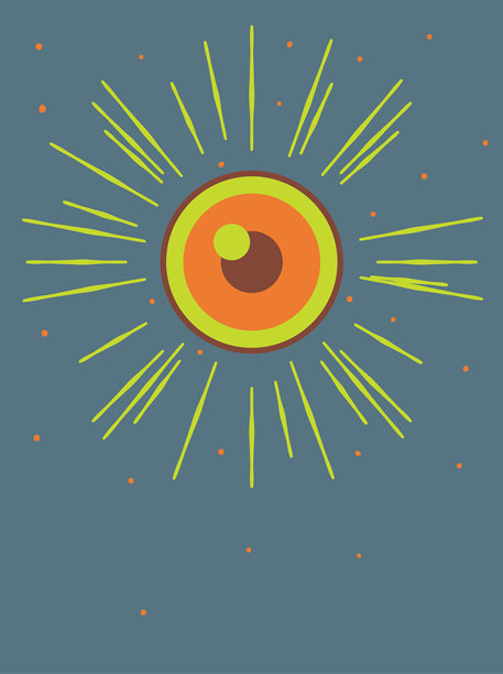 眼睛海报插画图片下载