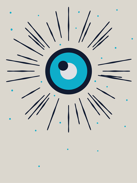 眼睛海报插画图片下载