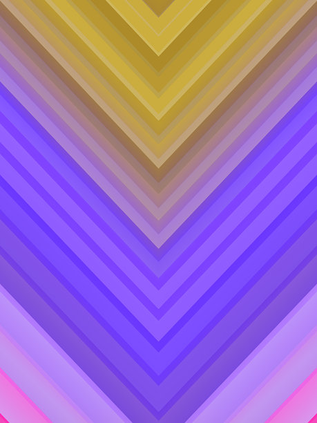 对称的多彩线条背景。三维渲染数字插画图片下载