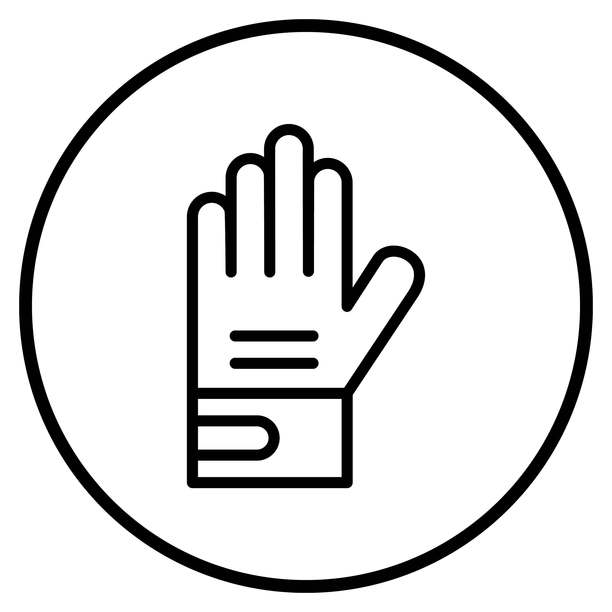 矢量滑雪手套图标风格图片下载