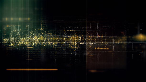 未来屏幕显示数据矩阵模拟背景图片下载