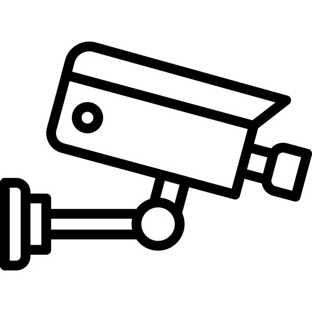 监控摄像头矢量图标设计插画图片下载